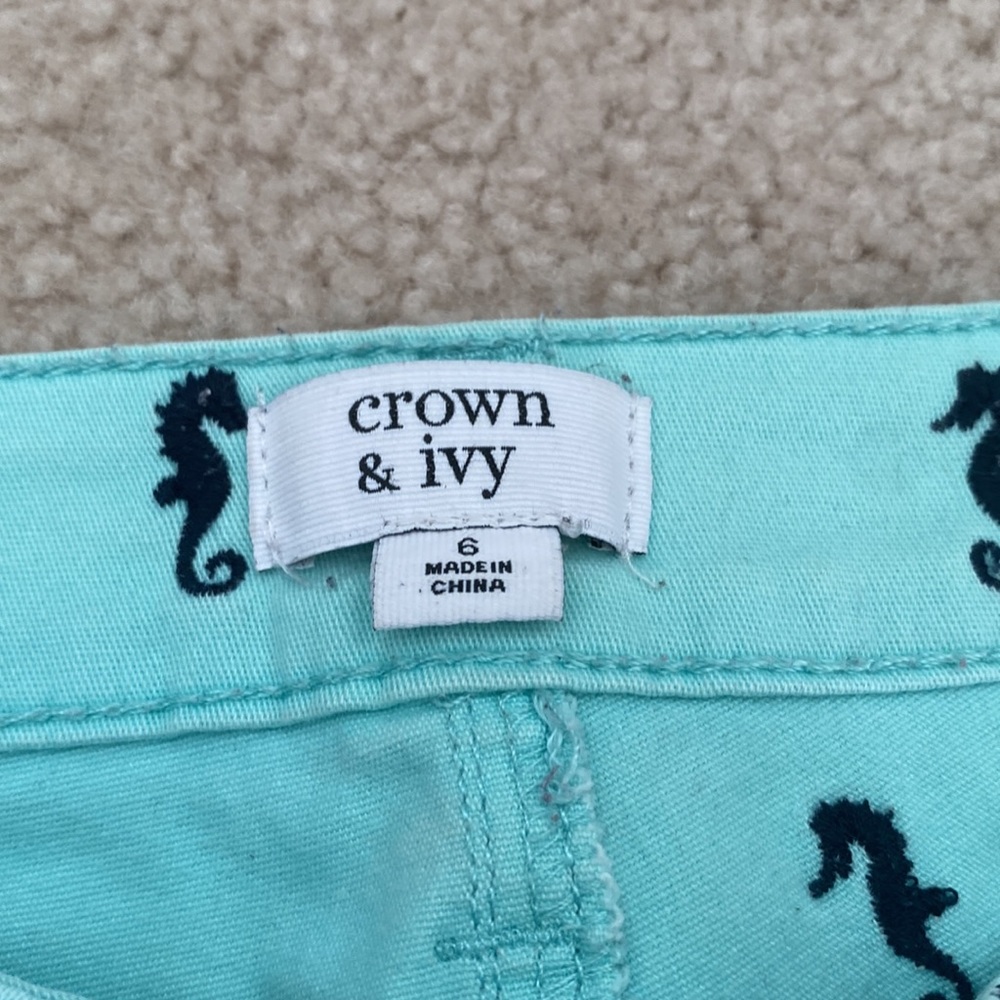 Teal capri pants - Picture 3 of 3